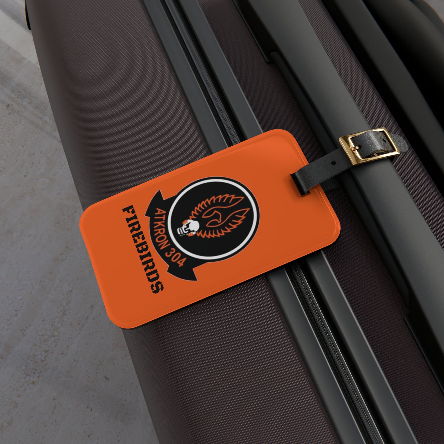 US Navy VA304 Luggage Tag | VA 304 | Navy Veteran Aviation Squadron NAS Alameda | Firebirds | A6E | Military