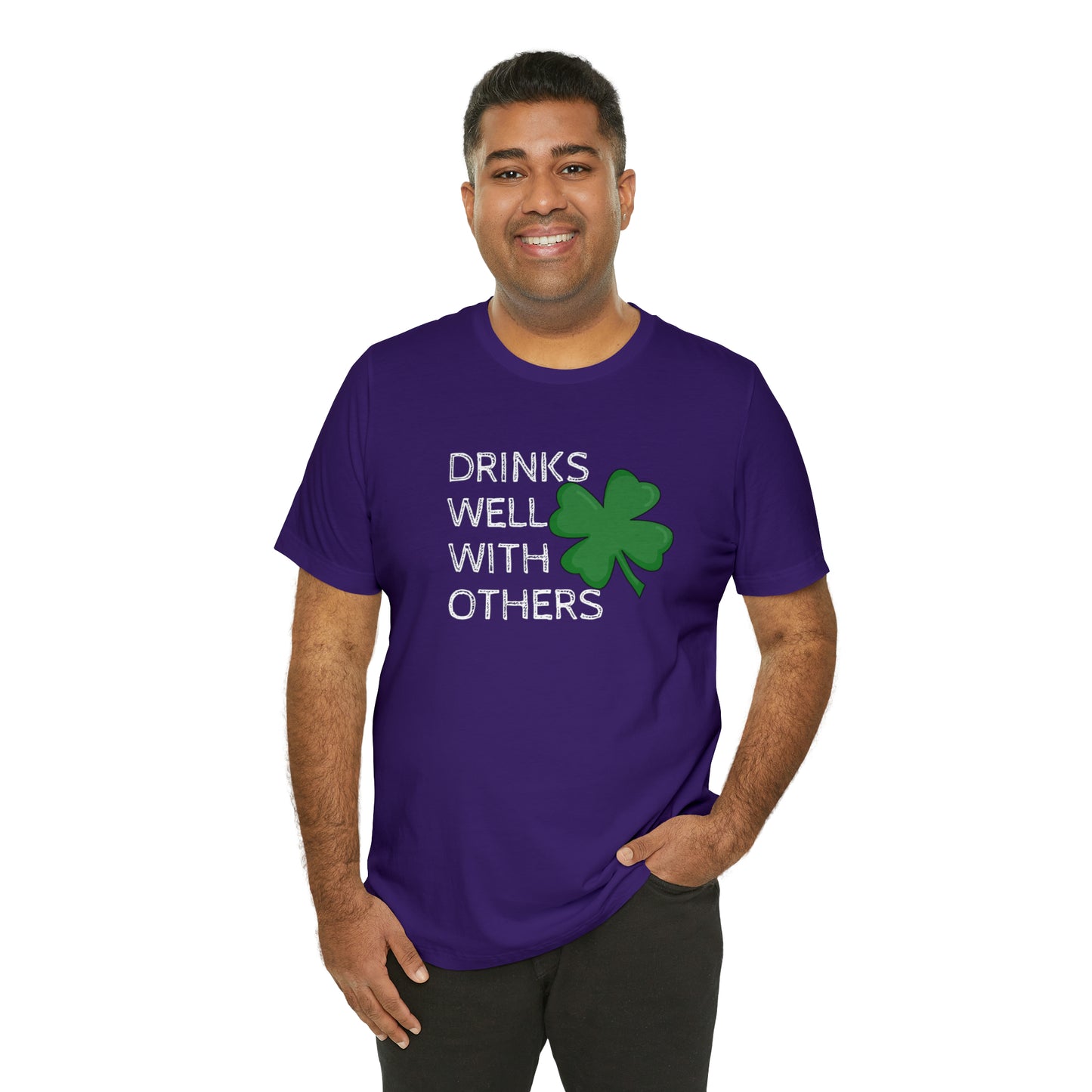 Drinks Well With Others Funny T-Shirt