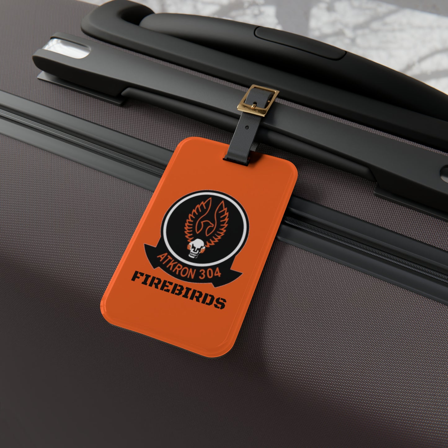 US Navy VA304 Luggage Tag | VA 304 | Navy Veteran Aviation Squadron NAS Alameda | Firebirds | A6E | Military
