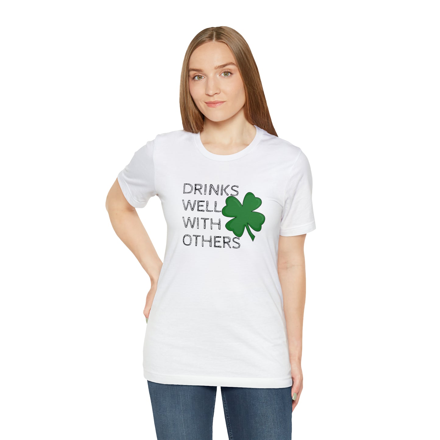 Drinks Well With Others Funny T-Shirt