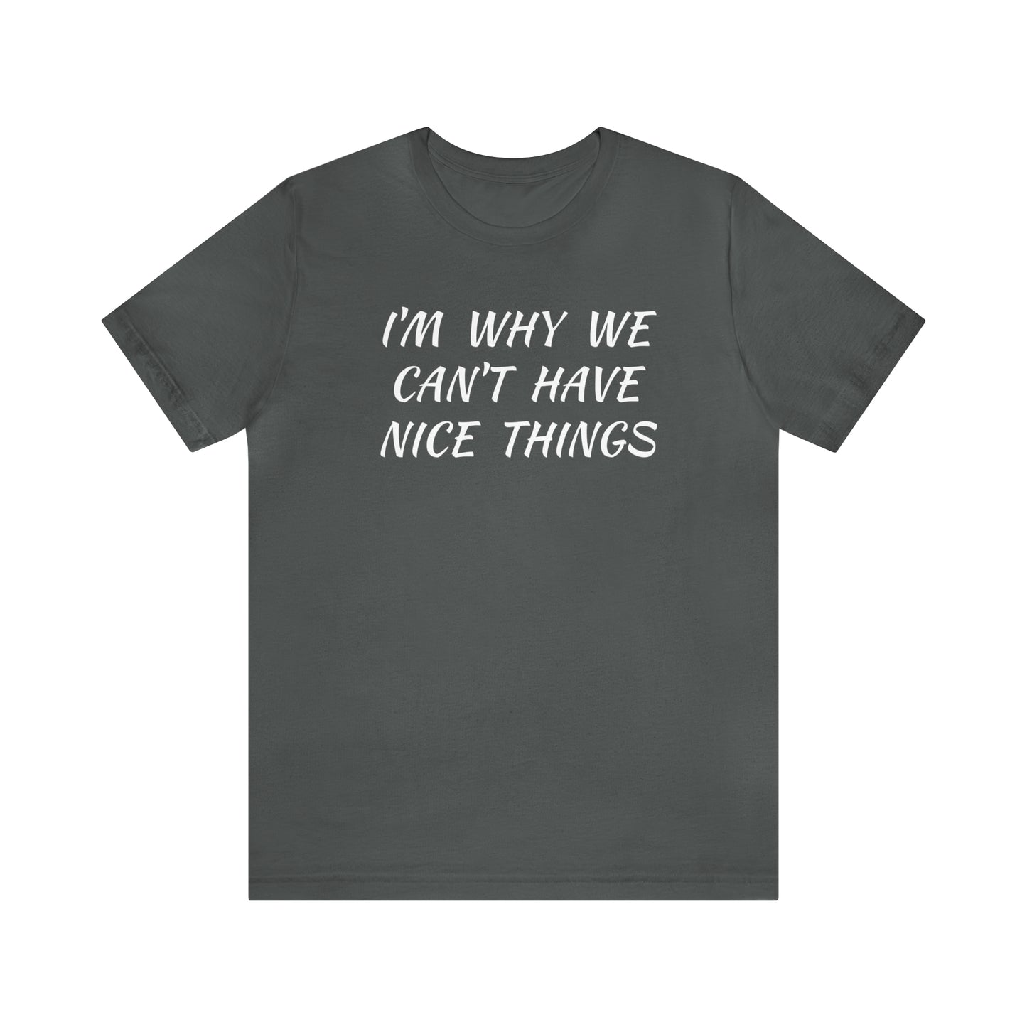 I'm Why We Can't Have Nice Things Funny T-shirt